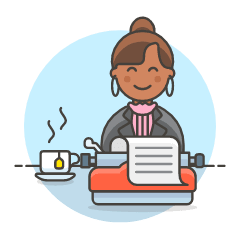 Typewriter 1 Illustration from UX Colors Set