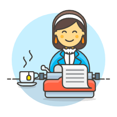 Typewriter 3 Illustration from UX Colors Set