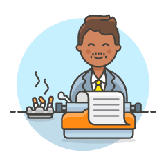 Typewriter 6 Illustration from UX Colors Set