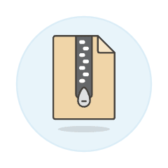 Zip File 1 Illustration from UX Colors Set