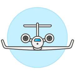 Airplane Jet Illustration from UX Colors Set