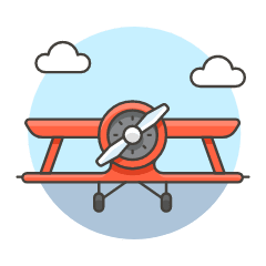 Propeller Plane 1 Illustration from UX Colors Set