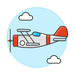 Propeller Plane 2 Illustration from UX Colors Set