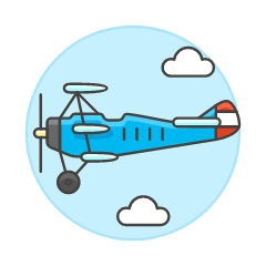 Propeller Plane 4 Illustration from UX Colors Set