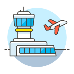 Takeoff Flight Illustration from UX Colors Set