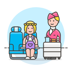 Air Crew Trolley 2 Illustration from UX Colors Set