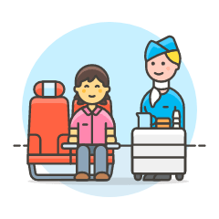Air Crew Trolley 5 Illustration from UX Colors Set