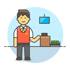 Counter Check In 5 Illustration from UX Colors Set