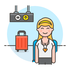 Air Passenger 1 Illustration from UX Colors Set