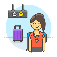 Air Passenger 2 Illustration from UX Colors Set