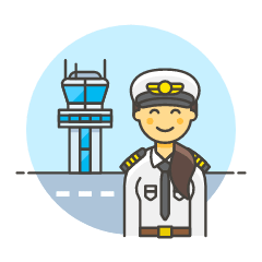 Pilot 3 Illustration from UX Colors Set