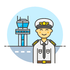 Pilot 6 Illustration from UX Colors Set