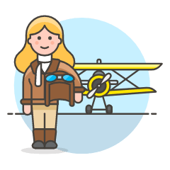 Pilot And Propeller 4 Illustration from UX Colors Set