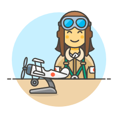 Propeller Pilot 6 Illustration from UX Colors Set