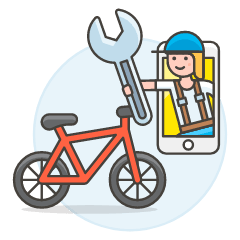 Bike Repair App 4 Illustration from UX Colors Set