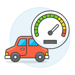 Car Speed Gauge Illustration from UX Colors Set