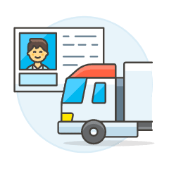Truck License 2 Illustration from UX Colors Set