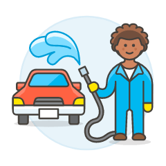 Car Cleaning Service 3 Illustration from UX Colors Set