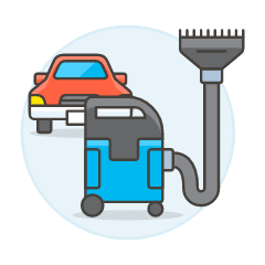 Car Vacuum Clean Illustration from UX Colors Set
