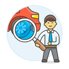 Car Checking Service 2 Illustration from UX Colors Set