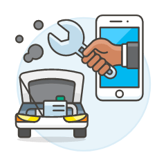 Car Service App 3 Illustration from UX Colors Set