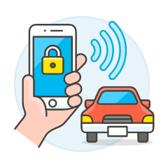 Car Key App 1 Illustration from UX Colors Set