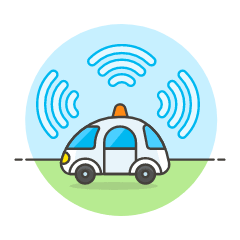 Alarm Car Illustration from UX Colors Set