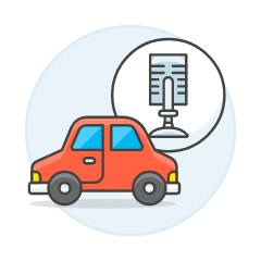 Car Voice System Illustration from UX Colors Set
