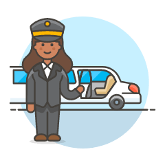 Limousine Pickup 6 Illustration from UX Colors Set