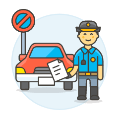 Traffic Police 2 Illustration from UX Colors Set