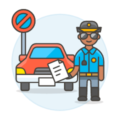 Traffic Police 3 Illustration from UX Colors Set