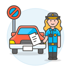 Traffic Police 4 Illustration from UX Colors Set