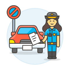 Traffic Police 5 Illustration from UX Colors Set