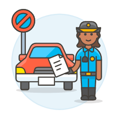 Traffic Police 6 Illustration from UX Colors Set