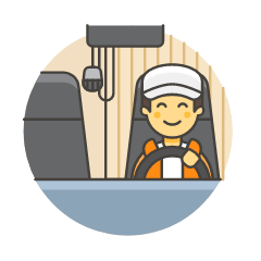 Truck Driver 2 Illustration from UX Colors Set