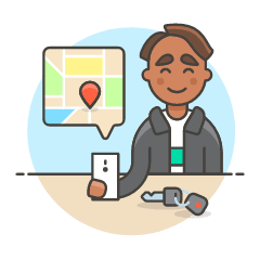 Driver App 2 Illustration from UX Colors Set