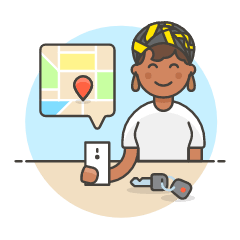 Driver App 5 Illustration from UX Colors Set