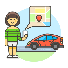 Pickup Point 6 Illustration from UX Colors Set