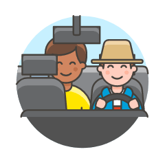 Taxi Driver 1 Illustration from UX Colors Set