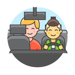 Taxi Driver 3 Illustration from UX Colors Set