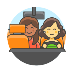 Taxi Driver 6 Illustration from UX Colors Set