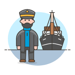 Marine Headdock Illustration from UX Colors Set