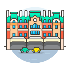 Railway Station 2 Illustration from UX Colors Set