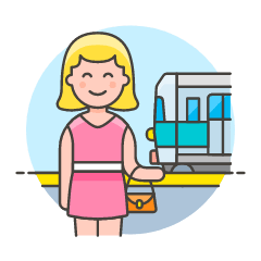 Train Passenger 2 Illustration from UX Colors Set