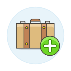 Add Baggage Illustration from UX Colors Set