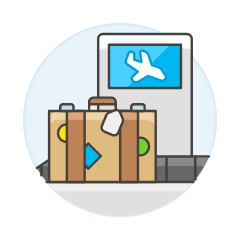 Baggage Belt Illustration from UX Colors Set