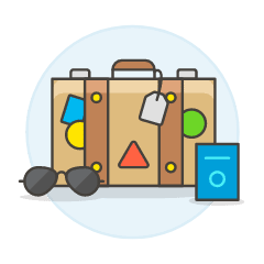 Packing Baggage Illustration from UX Colors Set