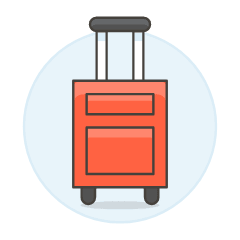 Wheeled Luggage Illustration from UX Colors Set