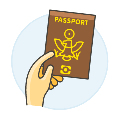 Passport 2 Illustration from UX Colors Set