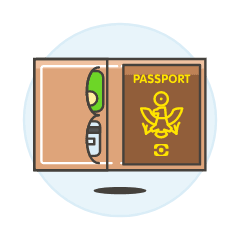 Passport Cover Illustration from UX Colors Set